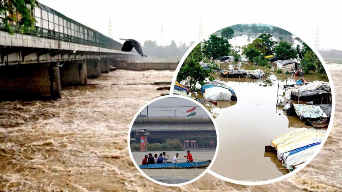 दिल्ली में बाढ़ का कहर: यमुना का जलस्तर बढ़ा, 7500 लोग विस्थापित