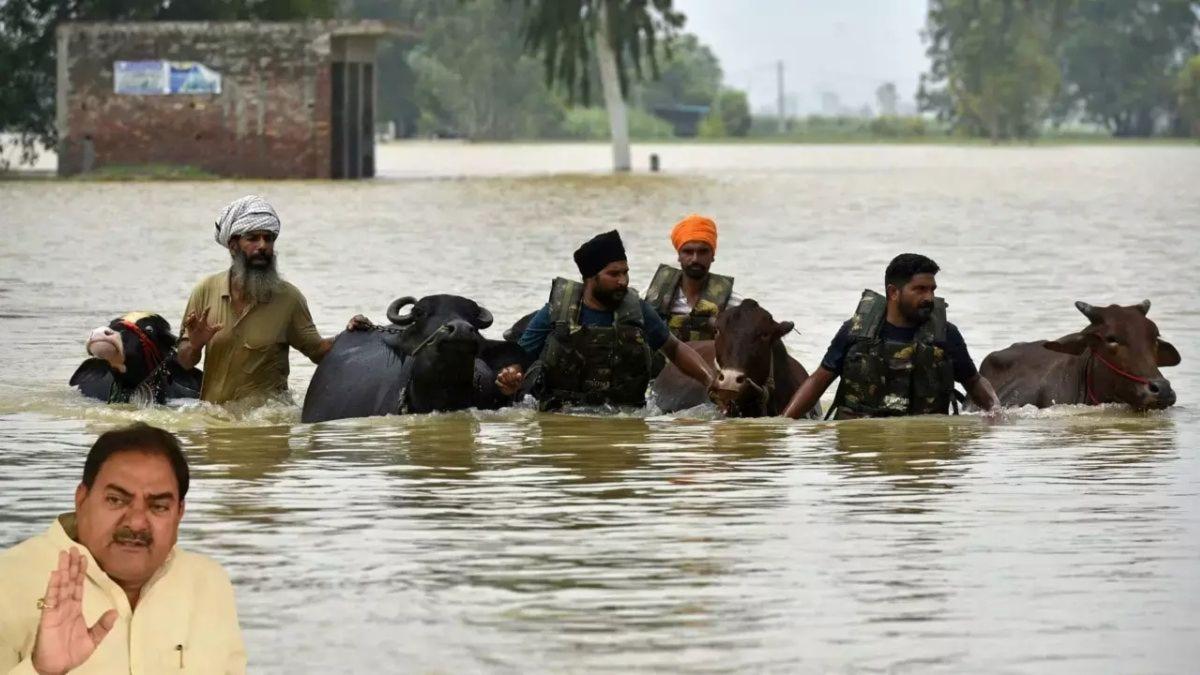 इनेलो ने संभाला बाढ़ पीड़ितों का हाथ: पंजाब के 350 गांव लिए गोद, हरियाणा में भी मांगी आपदा घोषणा