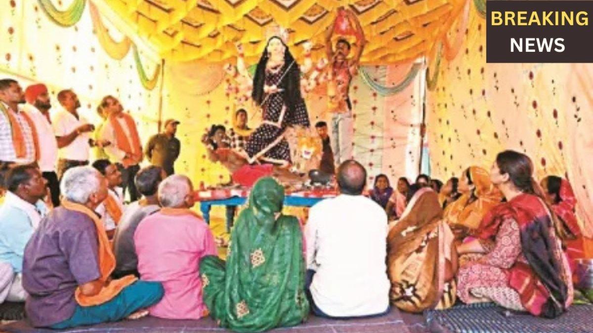 कामठी गांव में दुर्गा पंडाल विवाद सुलझा, ग्रामीणों ने की उपद्रवियों पर कार्रवाई की मांग