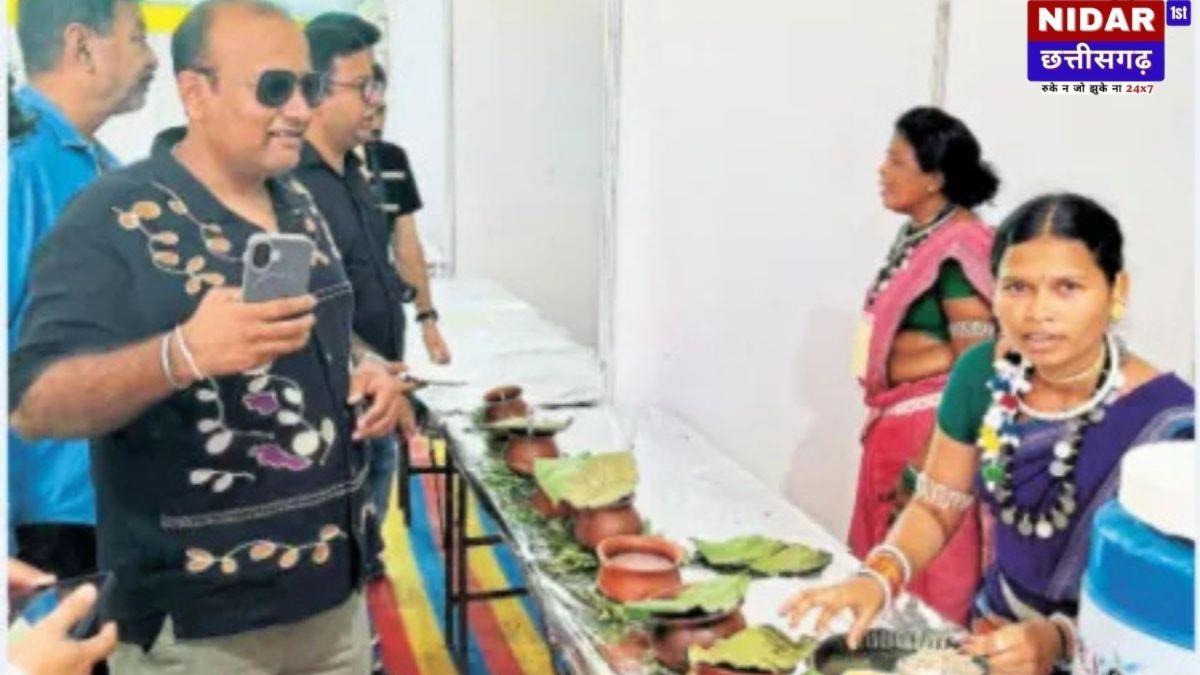 उदयपुर फूड फेस्टिवल में बस्तरिया स्वाद का जादू: आमट और चापड़ा चटनी ने जीता दिल