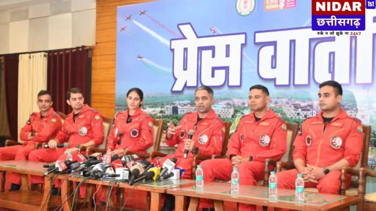 नवा रायपुर में बुधवार को वायुसेना का सूर्यकिरण एयर शो आयोजित होगा